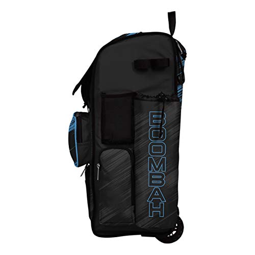 Boombah Rolling Superpack 2.0 Scratch Baseball/Softball Gear Bag - 23-1/2" x 13-1/2" x 9-1/2" - Navy/Gray - Telescopic Handle - Holds 4 Bats - Wheeled Version