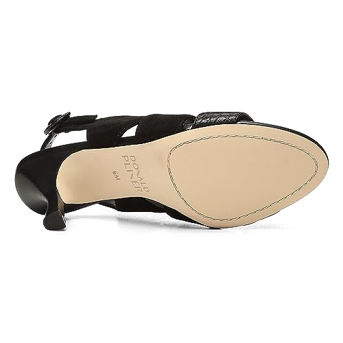 Donald Pliner Women's Ianna Suede Heeled Sandal, Sand, 11