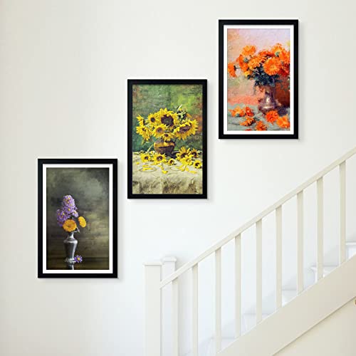 LUCKYLIFE 12x16 Frame Black for Wall Mounting, 2 Pack