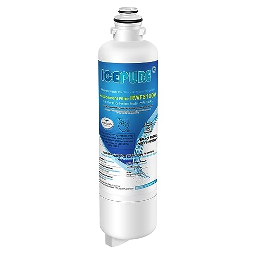 ICEPURE Refrigerator Water Filter Replacement for Bosch Ultra Clarity Pro BORPLFTR50, BORPLFTR55, 12033030, 12028325, 11025825, 11032531, B36CT80SNS, B36CL80ENS, WFC100MF, WFS200MF, RA450022, 1PACK