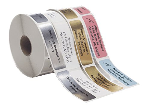 Return Address Labels - Roll of 250 Personalized Labels (Clear)