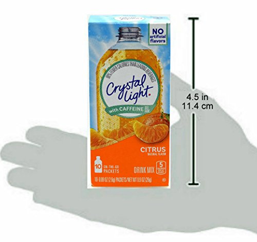 Crystal Light on the Go Energy Citrus, 10 Packets (2-Pack)