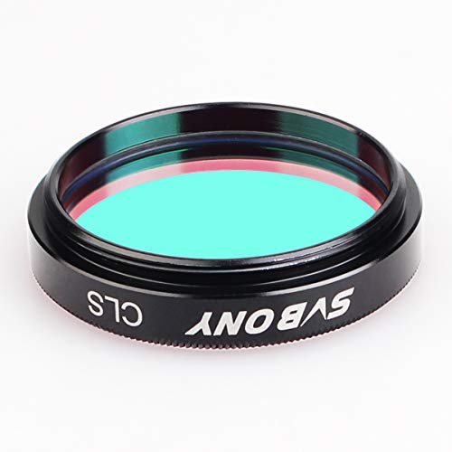 SVBONY Telescope Filter 1.25 inches CLS Filter City Light Pollution Reduction Filter Broadband Filter Suitable for Deep Sky Visual Astronomical Photography