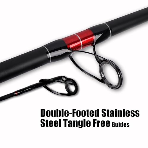 Fiblink Surf Spinning Fishing Rod Carbon Fiber Travel Fishing Rod (9' - 2pcs - MH)