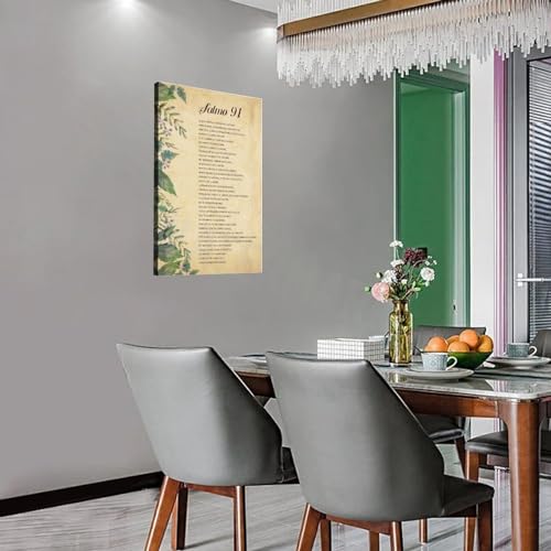 Salmo 91 En Español Para Pared Poster Biblia Española Verso De La Bi Cuadros Para Dormitorios Poesía Wall Poster Art Canvas Printing Poster Office Bedroom Aesthetic Poster Frame-style 08x12inch(