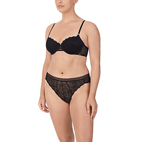 DKNY Women's Superior Scalloped Lace Balconette Bra, Line Cups, Cameo, 38C