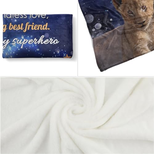 KAAYEE Dad Gift Blanket for Fathers Day, Dad Birthday Gift Throw Blanket from Daughter/Son, Regalos para Hombre 50 x 60inches Dads Birthday Gifts