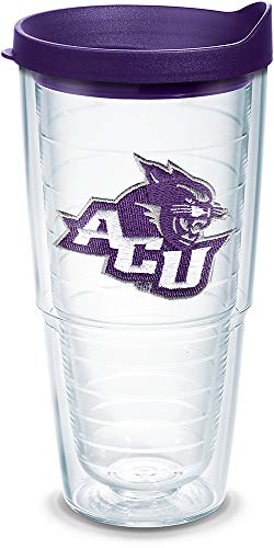 Tervis Kansas Jayhawks Logo Tumbler with Emblem and Red Lid 24oz, Blue