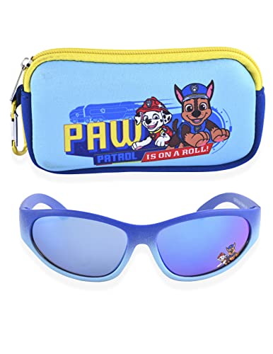 Nickelodeon Paw Patrol Kids Sunglasses with Glasses Case and UV Protection (Paw Blue)