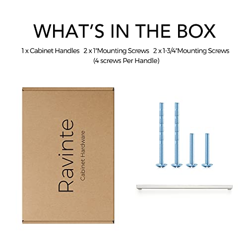 Ravinte 1 Pack 12-3/5 Inch Kitchen Square Cabinet Handles Satin Nickel Cabinet Pulls Brushed Nickel Drawer Pulls Kitchen Cabinet Hardware Kitchen Handles for Cabinets Cupboard Handles Drawer Handles