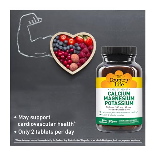 Country Life Calcium-Magnesium-Potassium - 90 Tablets