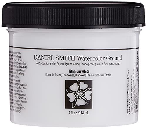 Daniel Smith Watercolor Ground 4oz Jar, Titanium White, 284055002, 4 Fl Oz (Pack of 1)