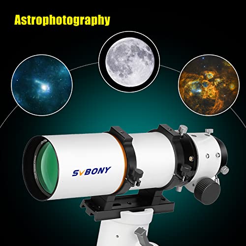 SVBONY SV503 Portable Telescope, 70ED F6 Extra Low Dispersion Optical Tube, Micro-Reduction Rap Focuser, for Astrophotography and Visul Astronomy