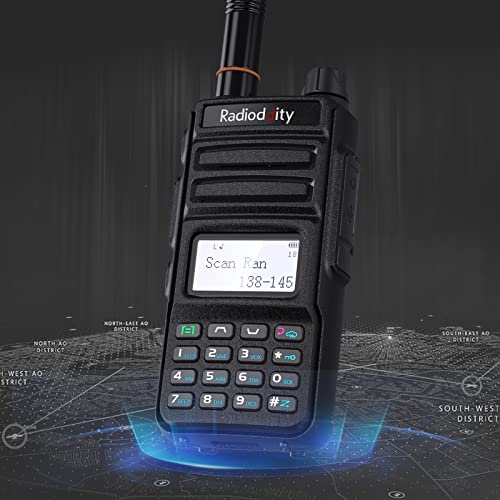 Radioddity GM-30 GMRS Radio Handheld 5W Long Range Two Way Radio for Adults, GMRS Repeater Capable, with NOAA Scanning & Receiving, Display SYNC, for Off Road Overlanding Family Use, 1 Pack