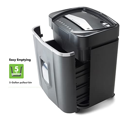 Aurora Anti-Jam 16-Sheet Crosscut Paper/CD and Credit Card Shredder/ 5-Gallon pullout Basket 30 Minutes Continuous Run Time