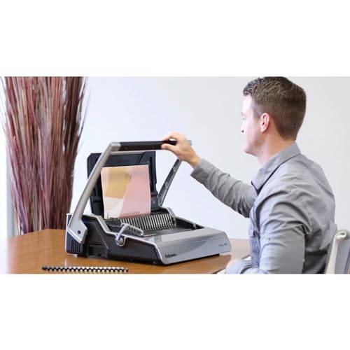 Fellowes Binding Machine Galaxy E Electric Comb Binding (5218301) and Fellowes Binding Combs Plastic Black 5/8 Inch 25 Pack (52324)