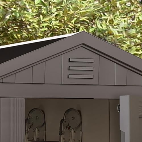 Keter Factor 4x6 Outdoor Storage Shed Kit-Perfect to Store Patio Furniture, Garden Tools, Bike Accessories, Beach Chairs and Push Lawn Mower