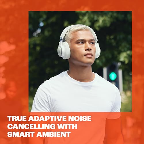 JBL LIVE 770NC - Wireless Over-Ear Headphones with True Adaptive Noise Cancelling with Smart Ambient, Up to 65 hours of battery life, Comfort-fit fabric headband & carrying pouch (Black)
