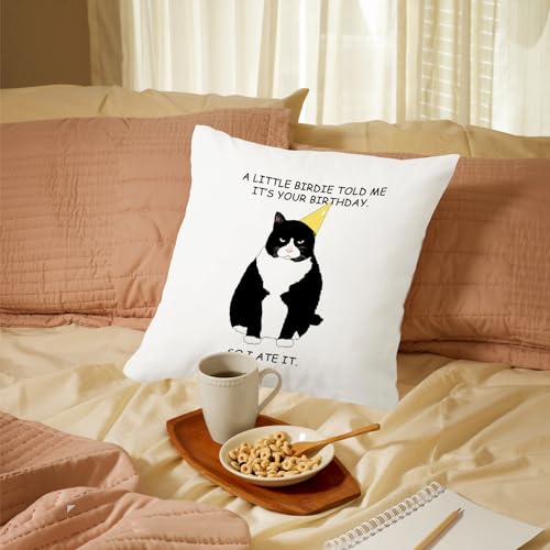 NATSUNO Dog Pillow Cover,Just a Girl Who Loves Dogs,Dog Decor,Dog Throw Pillow Covers 18x18,Dog Decor Pillow Cover,Gifts for Dog Lover,Reserved for The Dog Pillow,Dog Pillows