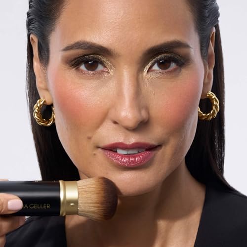 LAURA GELLER NEW YORK The Wonder Brush, Makeup Brush with Wooden Handle, Apply The Wonder Balm, Cream & Liquid Blush, Even Application and Blending