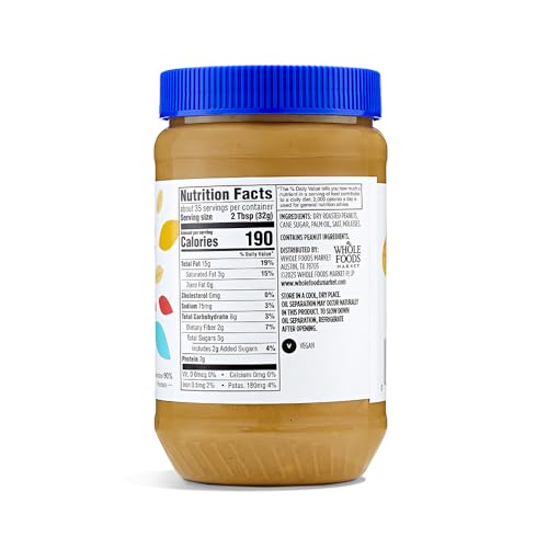 365 By Whole Foods Market, Peanut Butter Crunchy No Stir, 40 Ounce