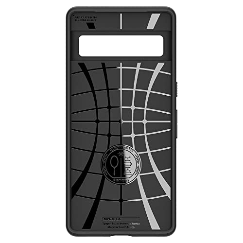 Spigen Liquid Air Case Compatible with Google Pixel 7, Thermoplastic Polyurethane |Shock-Absorbent| Wireless Charging Compatible - Matte Black