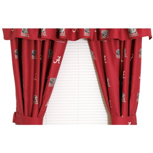 College Covers Everything Comfy Penn State Nittany Lions Curtain Panel Set, 2 Panels, 2 Matching Tie Backs, 42 inches Wide by 63 inches Long