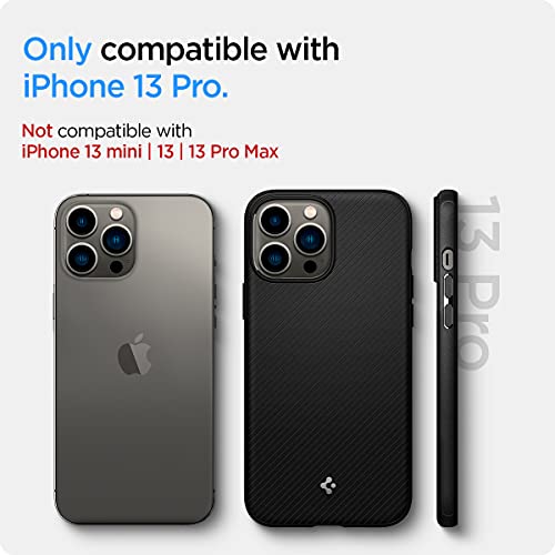 Spigen Mag Armor (MagFit) Compatible with MagSafe Designed for iPhone 13 Pro Case (2020) - Matte Black