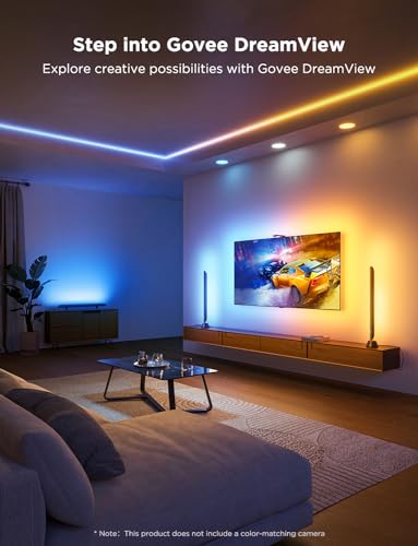 Govee Smart TV Light Bar, Upgraded 31 Inch LED Light Bar with Scene and Music Modes, RGBIC WiFi TV Light Bar with Multiple Placement Options Suitable for 55-70 inch TVs, Voice and App Control, 1 Pack