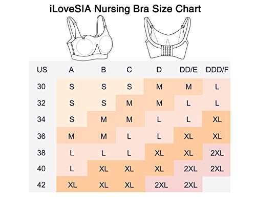 iloveSIA 2Pack Nursing Bra for Breastfeeding Nursing Sports Bra Maternity Pregnancy Seamless Wireless Fit Bra Regular & Plus Size Black Nude M