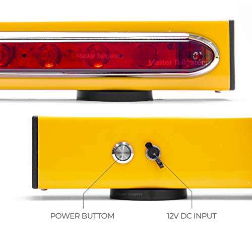Master Tailgaters 19" Wireless Trailer Tow Light Bar | Ultra Bright LED | Multi Functional Signal Lights | Sturdy Magnetic Mount | 48 Feet Range | 4 Pin Flat Hitch Transmitter