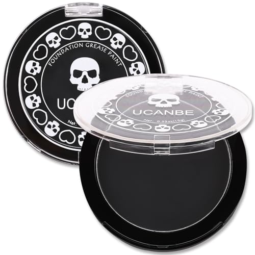 UCANBE White Pressed Setting Powder for Special Effects & Halloween Makeup, Translucent Matte Finishing Powder, Baking White Face Powder for Long Lasting Coverage, Portable Compact