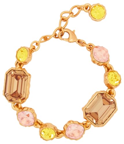 Oscar de la Renta, Classic Crystal Bracelet, Light Topaz