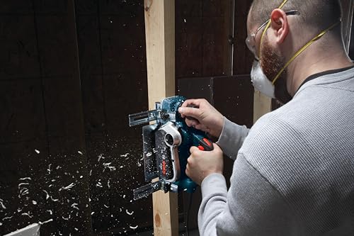 BOSCH 3-1/4 Inch 6.5 Amp Hand Planer for Woodworking, 2.6 mm Cut Depth, Corded with Carrying Case (PL2632K)