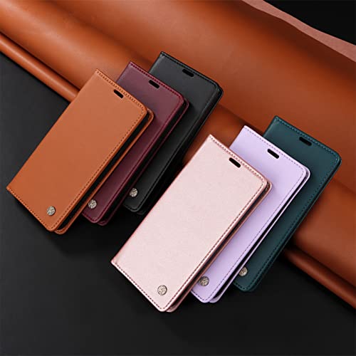 YBFJCE Case for Samsung Galaxy A31 PU Leather Wallet Case Cover,Samsung Galaxy A31 Flip Folio Case with Card Holders,Magnetic Phone Case Compatible with Samsung Galaxy A31,Rose Gold