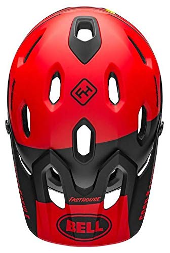 Bell Super DH MIPS Adult Mountain Bike Helmet - Matte Blue/Crimson (2022), Medium (55-59 cm)