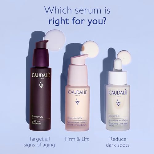 Caudalie Vinoperfect Brightening Dark Spot Serum, Dark Spot Corrector 62x More Effective than Vitamin C, Skin Brightening Serum with Viniferine, 1 Fl Oz