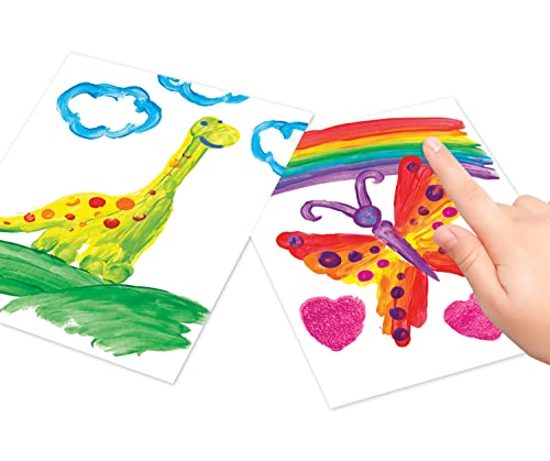 Cra-Z-Art Washable Kids Finger Paint Bulk Pack 8ct, Assorted Colors 4oz each bottle