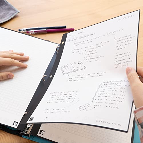 Rocketbook Smart Filler Paper Expansion Pack | Lined College Ruled Reusable Notebook Paper (8.5" x 11") | Scannable Binder Paper - Write, Scan, Erase, Reuse | 10 Double Sided Loose Leaf Sheets, White