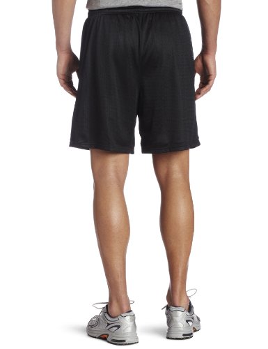 Soffe Men's Nylon Mini-Mesh Fitness Short Black Small