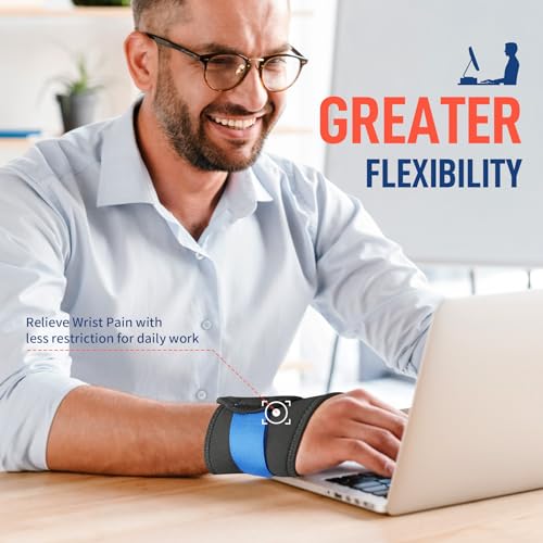 FEATOL 2 Pack Wrist Wraps for Pain, Carpal Tunnel, Tendonitis, Wrist Support for Work Men and Women, Adjustable Wrist Support Brace Right & Left Hand, Daily Wrist Protector Small
