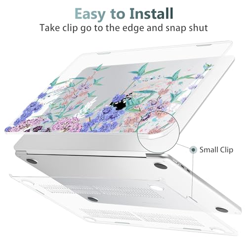 Tuiklol for MacBook Air 15 inch Case 2024 2023 Release M3 M2 Chip, Model A3114 A2941 Hard Shell Case with Keyboard Cover & Screen Protector & Dust Plug for MacBook 15.3 M2 Cover, Moon and Mountain