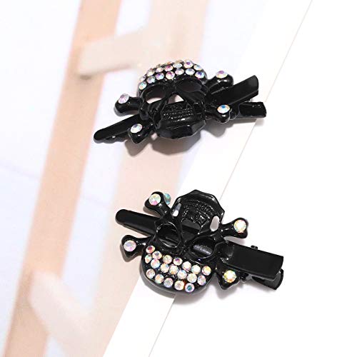 Skull Skeleton Bone Spider Zombie Punk Rock Horror Hair Clips and Hairpins - Colorful Halloween Accessories for Women and Girls