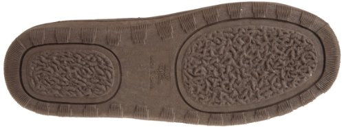 MUK LUKS mens Printed Berber Clog Slipper, Chocolate, XX-Large US