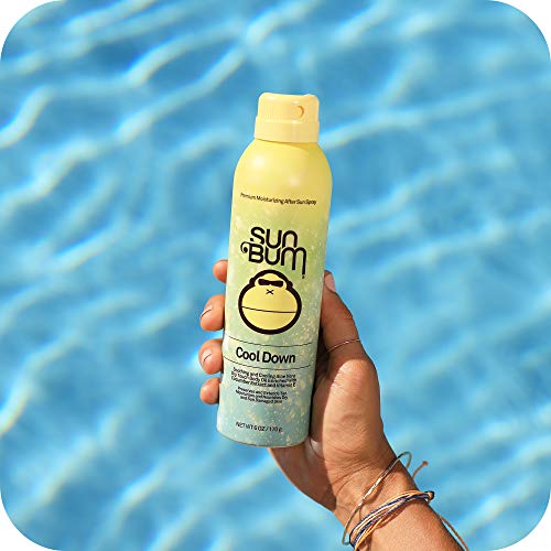Sun Bum Cool Down Aloe Vera Spray | Vegan After Sun Care with Cocoa Butter to Soothe and Hydrate Sunburn Pain Relief | 6 oz