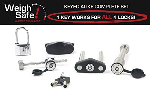 Weigh Safe True Tow Middleweight Anti Sway Weight Distribution Hitch 4" Drop 2" Shank 12,500 lb Tow Rating