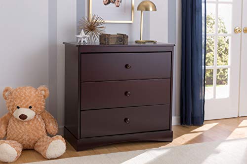 Delta Children Sutton 3 Drawer Dresser with Changing Top, Espresso Java