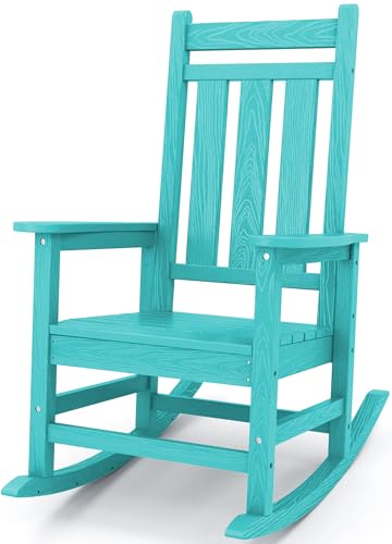KINGYES Outdoor Patio Rocking Chair, Aruba