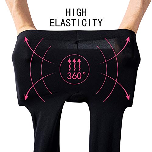 MANZI Ballet Tights for Girls Footed Dance Tights 3 Pairs Ultra-Soft Age 4-6 Black Medium
