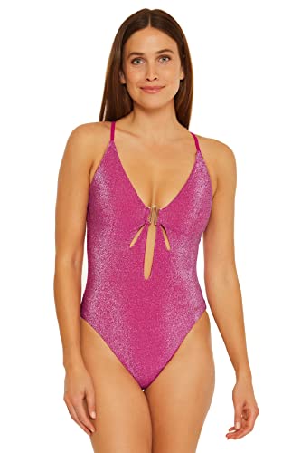 Trina Turk Women's Standard Cosmos Cut Out One Piece Swimsuit-Bathing Suits, Planetary Pink